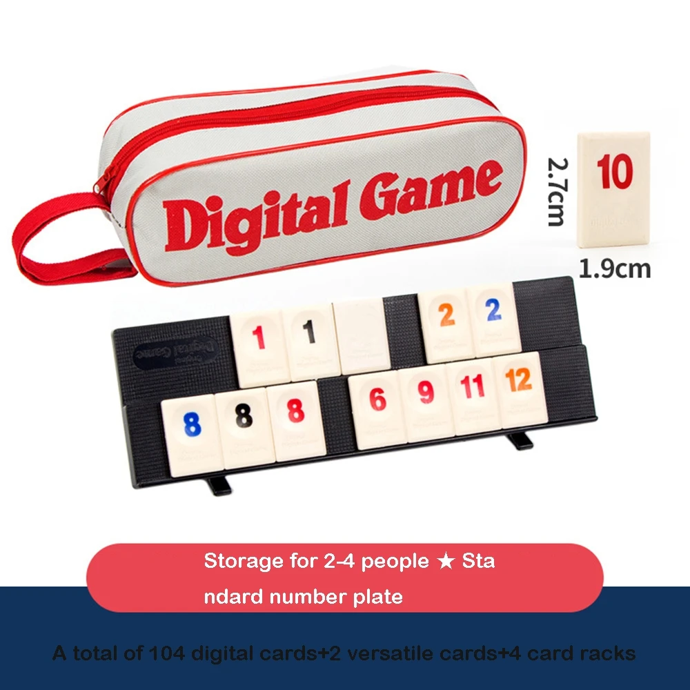 Standard Israeli Mahjong, Digital Mahjong Cards, Rummy Classic Table Game, Leisure Gathering Multiplayer Board Games Props