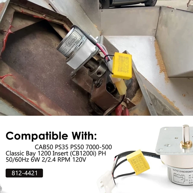 812-4421 812-4420 Auger Feed Motor Compatible With Quadra-Fire Heatilator  PS35, PS50, CAB50, 7000-500 PH, 2.4RPM 120V - AliExpress