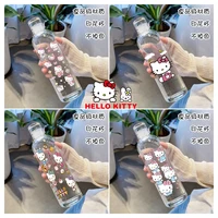 Hello Kitty Niche Cup High Value Cute Water Cup 500ML Transparent Animation Cartoon Printing Internet Celebrity Custom Wholesale 1