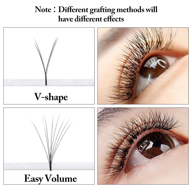 Eyelash Extension Yelix V Shape Auto-Fans Lashes Soft Easy Fan Eyelash Extension Volume Lash Extension Premium Natural Individual Lashes Mink