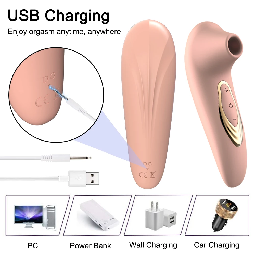 Clit Sucker Vagina Sucking Vibrator for Women Clitoris Vacuum Stimulator Nipple Vibrator Female Sex Toy for Adults 18