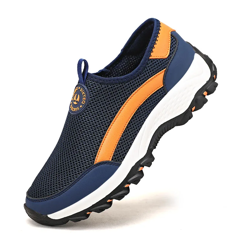 

New 2022 Men's Sneakers High Quality Elastic Running Shoes for Men Mesh Breathable Light Sports Hiking Shoe Zapatillas Hombre