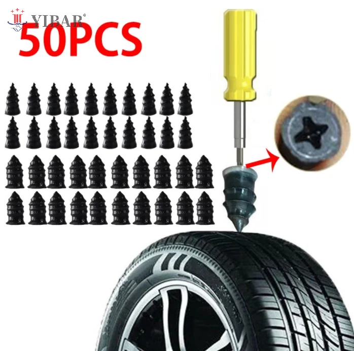 

50PCS Mini Tire Repair Nails Kit for Car Tubeless Tyre Puncture Screw Patches