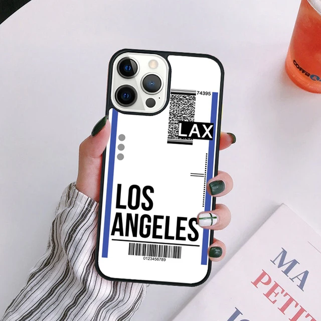 Airline Ticket Barcode Phone Case For iPhone 16 15 14 13 12 Mini