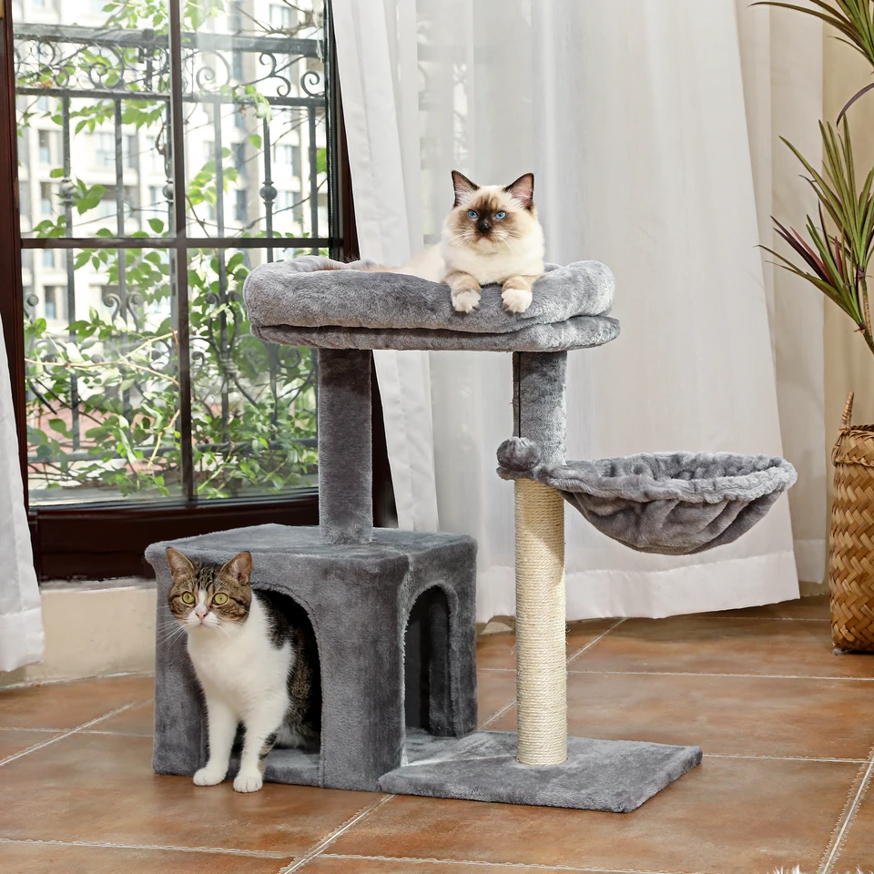 Small Cat Tree VEVOR Cat Tree For Indoor Cats, Cat Tower