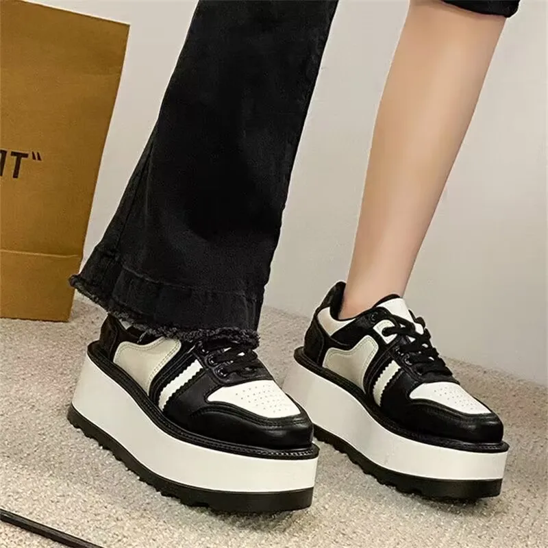 Women Sneakers Fashion Shoes Spring Trend Casual Flats Female Fashion Comfort White Vulcanized Platform Shoes Zapatos De Mujer 6