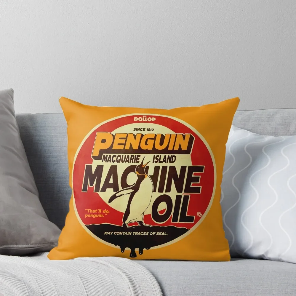 

The Dollop - Penguin Oil Throw Pillow