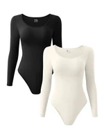 Women Sexy Long Sleeve Jumpsuits Yoga Sports Wear Bodysuit - Image 3