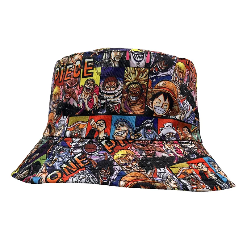 One Piece series Luffy Sauron anime cartoon new fashion fisherman hat male  and female students spring and summer sun visor trend