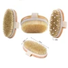 2 In 1 Dry Skin Body Massage Brush Natural Bristle Dead Skin Remover Anti Cellulite Exfoliates Blood Circulation Massage Tools 2