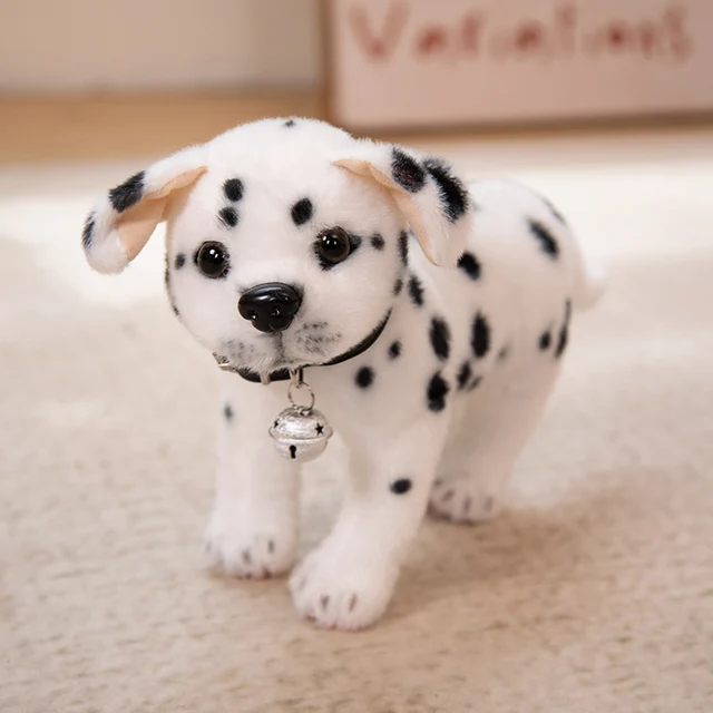 Chiot en peluche et accessoires - Dalmatien 15 cm