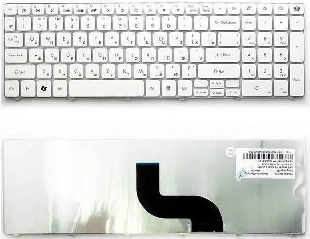 Клавиатура для ноутбука Packard Bell EasyNote TK11 белая (573) |