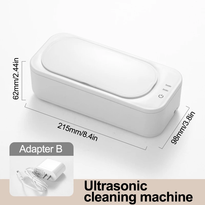 thumbnail image 1 of Máquina de limpieza ultrasónica Limpiador de lavado por vibración de alta frecuencia Gafas Joyas Relojes Baño ultrasónico Máquina de limpieza sónica, 1 of 5