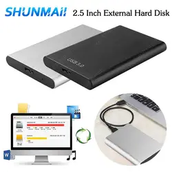 2.5 Inch Metal External Hard Disk Portable USB 3.0 Mobile Hard Drive 1TB External Hard Drive Plug and Play for Macbook Tablet PC