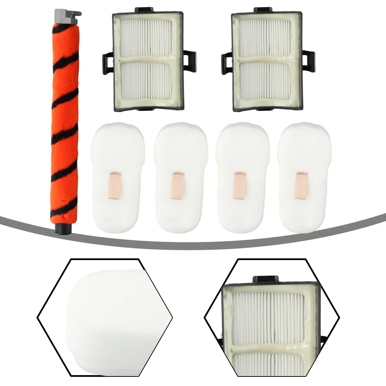 Vacuum Cleaner Set For Shark HZ500 HZ500UK HZ500UKT Sweeping Robot Roller Brush Filter Replacement Kit Spare Parts For Home 2