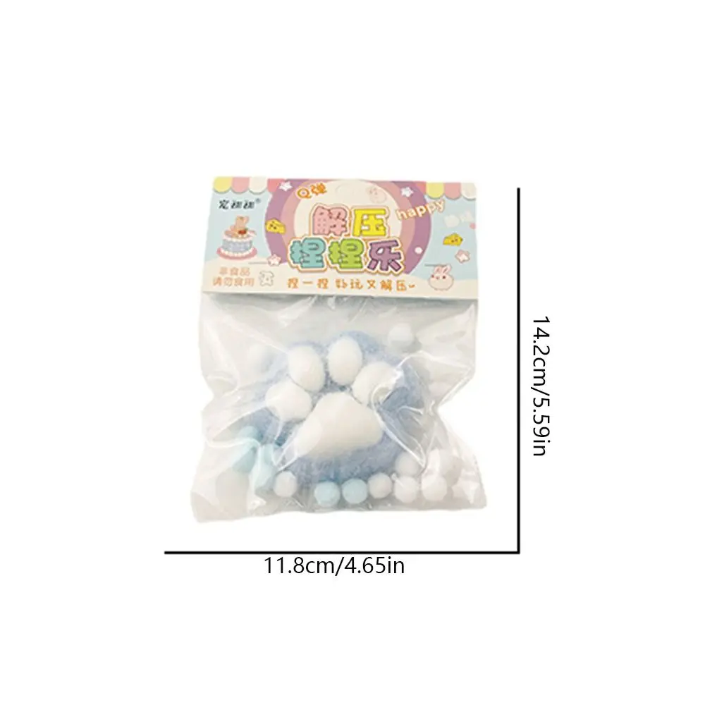 Interesting Plush Cat Paw Squeeze Toy Sensory Toy Silicone Cartoon Fidget Toy 3D TPR Pinch Decompression Toy Practical Jokes 5