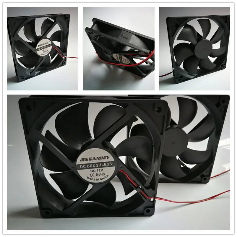 

12025 120*120 * 25MM 12cm 12V Computer Case Max Airflow Rate Double Ball Bearing Cooling Fan