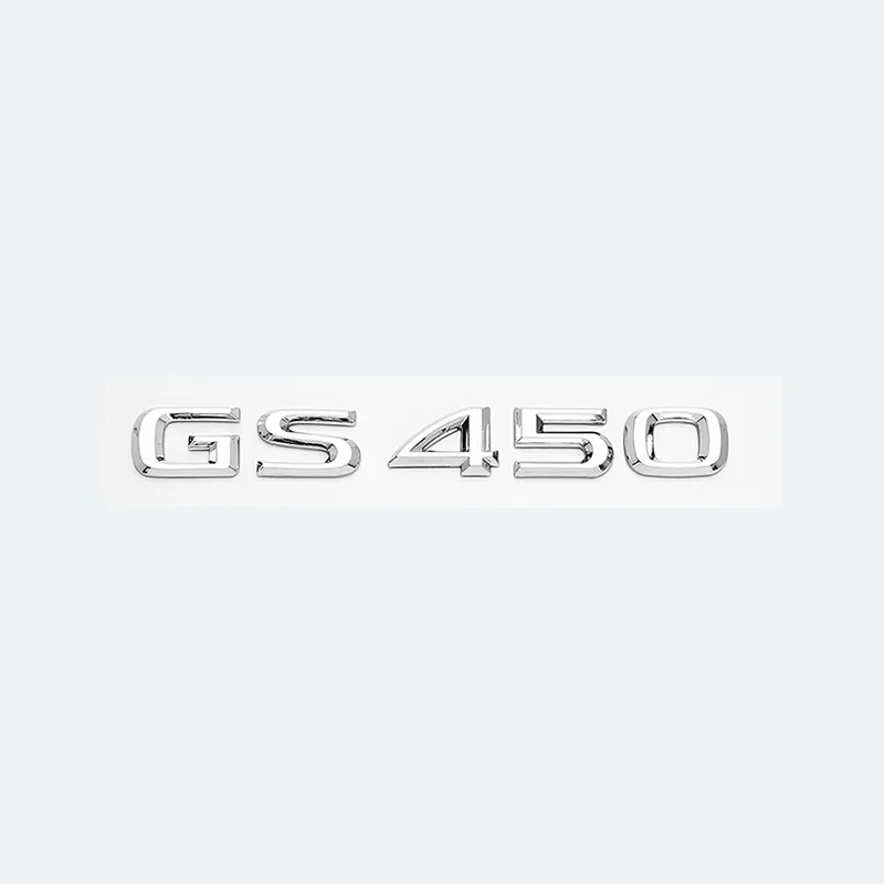 Chrom Schwarz 3D Buchstaben GS200t GS250 GS300 GS400 GS460 GS450h Emblem Auto Stamm Logo Aufkleber Zubehör Für Lexus GS Serie – Detail 9