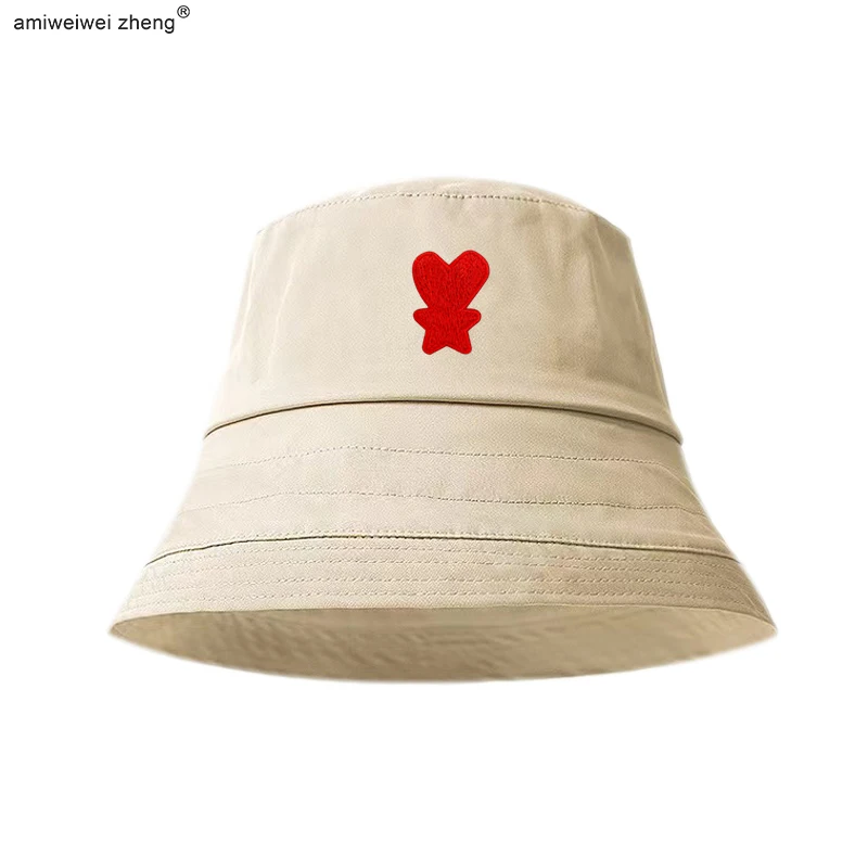 

Ami High quality Basin Hat Men's Luxury Love Medal Design New Summer Product Pullover Hat Unisex Sun Protection Hat Ami Mz01