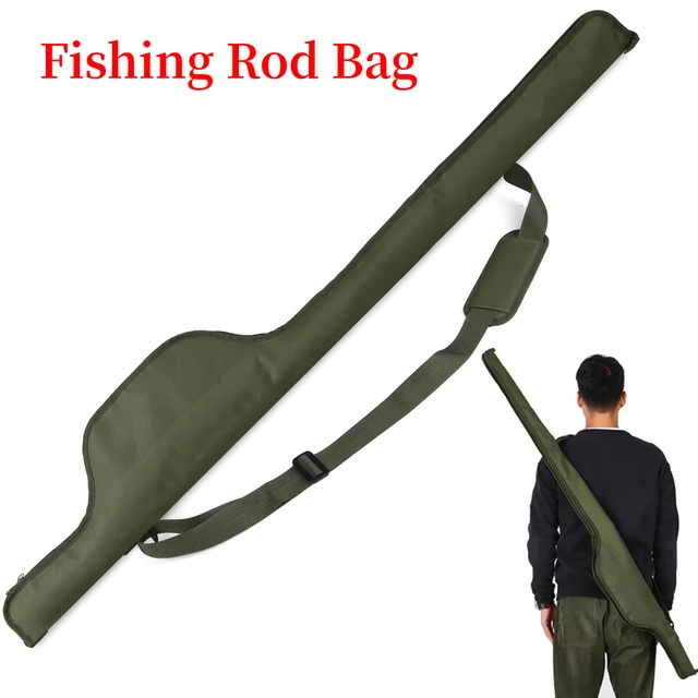 Lixada 55 Inch Fishing Rod Bag Portable Folding Fishing Reel Pole Tackle  Protective Cover Case Storage