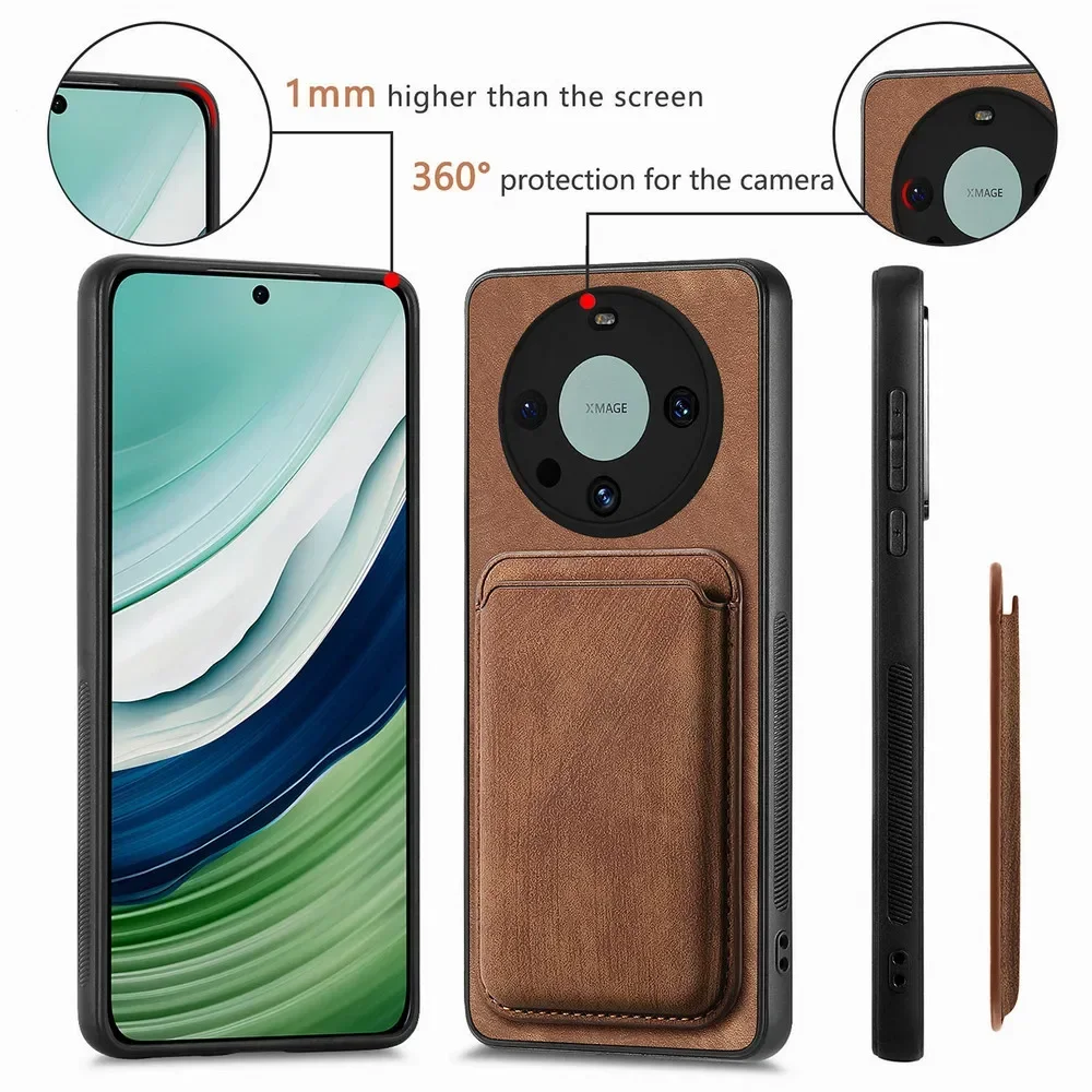 Luxury 2-in-1 Detachable Leather Back Cover Case
