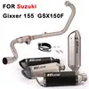 51MM Full Exhaust System for Suzuki Gixxer 155 GSX150F Motorcycle Exhaust Header Mid Link Pipe Slip On Muffler With DB Killer
