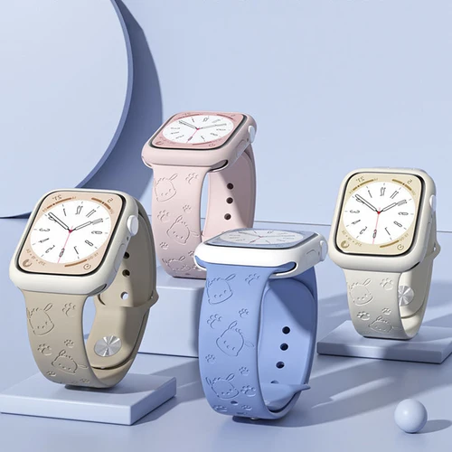 Sanrio-Pochacco 애플 워치 밴드용 귀여운 스트랩, 38mm/40mm/41mm/49mm/42mm/44mm, 아이 워치 7, se, 3, 4, 5, 6, 8, 울트라 3