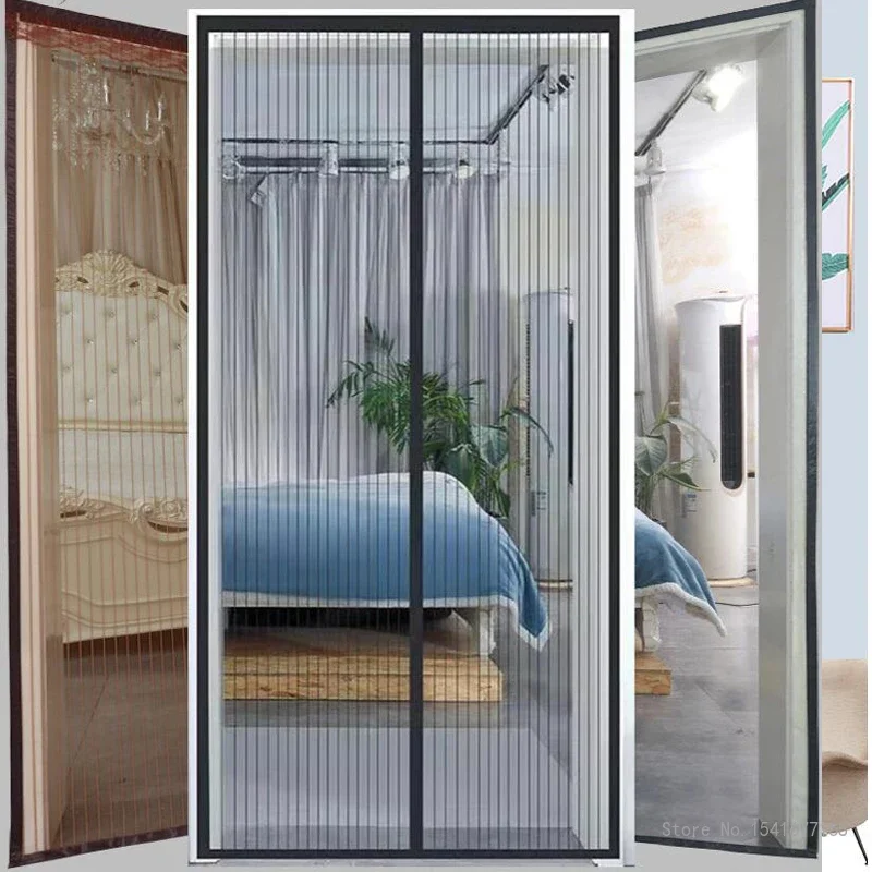 Summer Magnetic Screen Door Curtain Anti Mosquito Net Insect Fly Bug Curtains Automatic Closing Mesh Anti Mosquito Door Curtain