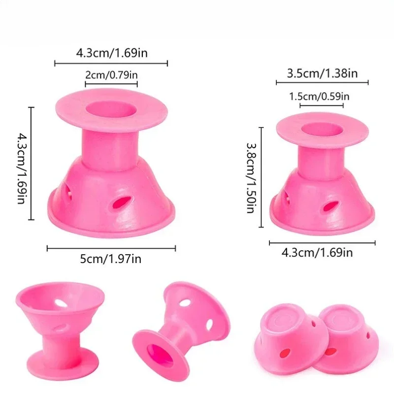 Magic Hair Care Rollers 10Pcs Soft Silicone Hair Curler No Heat No Clip Curling Styling DIY Tool For Lady Curler Styling