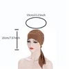 Solid Long Tail Bow Turban Hat Elastic Headwrap Scarf Beanies Hat India African Headband Muslim Hijab Ladies Night Cap 2023 2