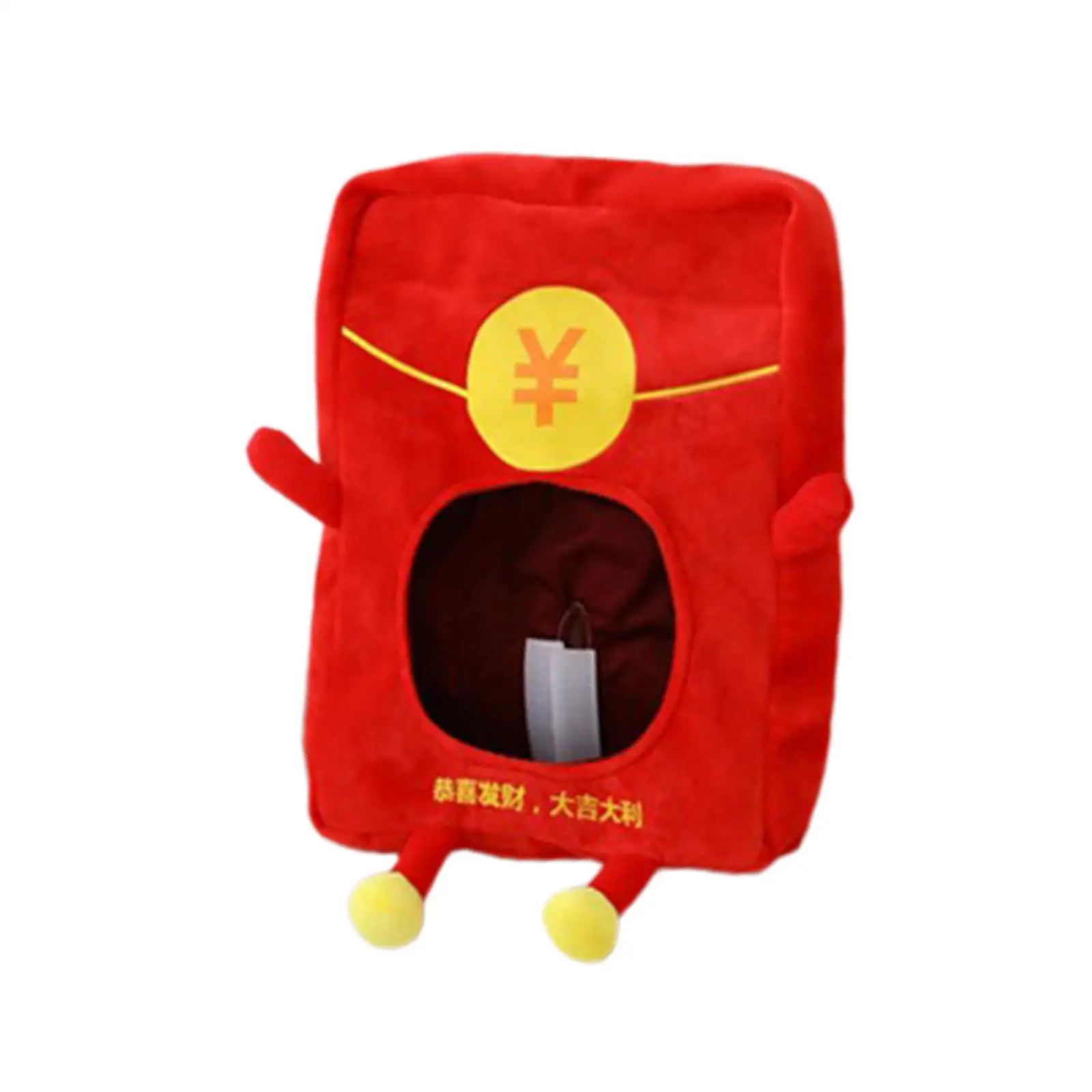 

Милая плюшевая Красная Шапка-конверт, Костюмные шапки, мягкая игрушка для Хэллоуина, головной убор на новый год, реквизит для сценического представления, фото