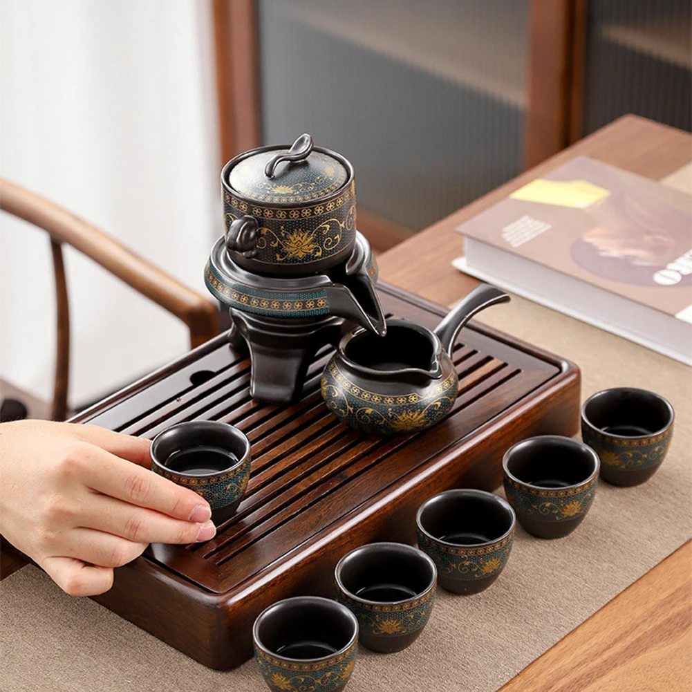 Chinese Tea Set Ceramic Kungfu Tea Set With Pattern Pot And Cup Kit Multifunctional Travel Teapot Gift For Friends Family matcha tea set,tea ceremony tools
