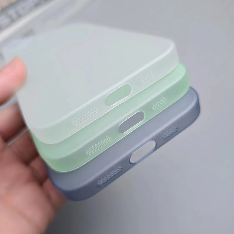 UltraThin Frosted Translucent Soft Case - Solid Color Clear Matte with Anti-Fingerprint Finish
