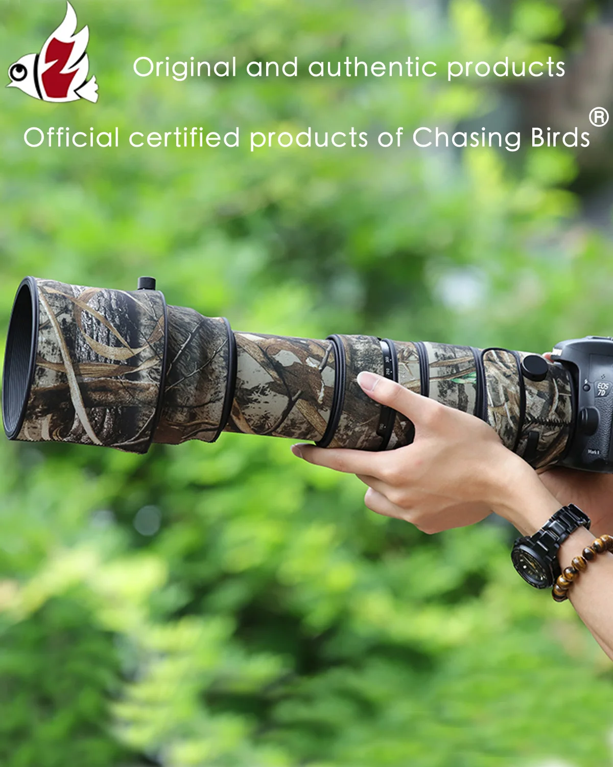 

CHASING BIRDS camouflage lens coat for SIGMA 150 600 mm F 5 6.3 DG OS HSM Sports waterproof and rainproof lens protective cover