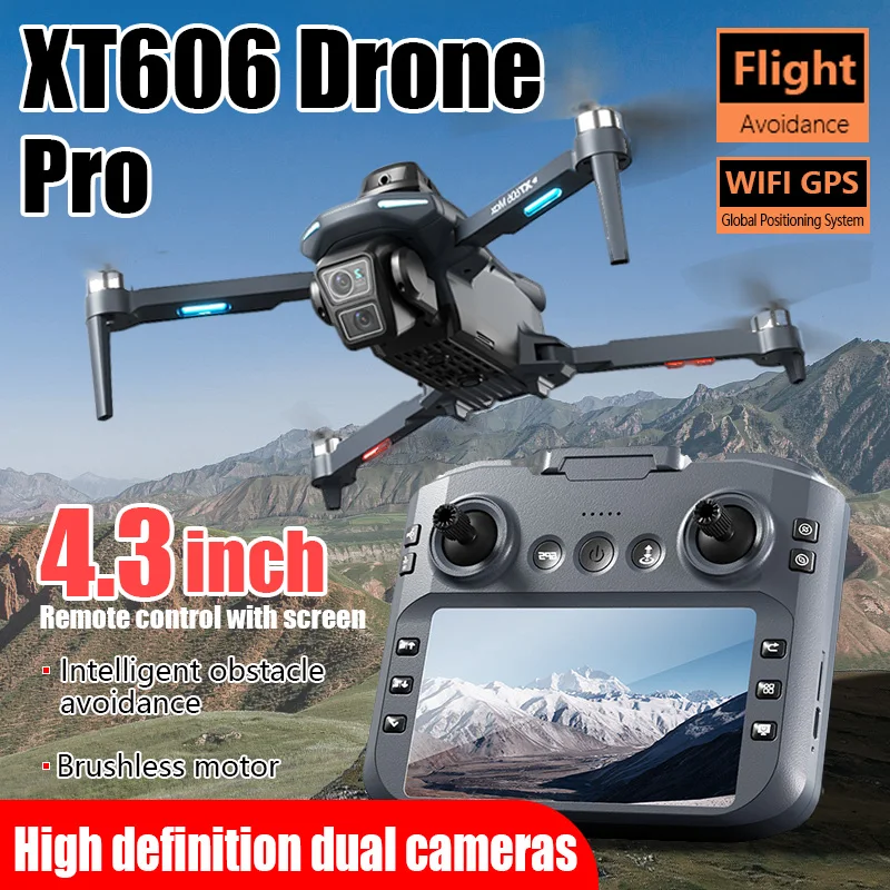 Drone XT606 4K/8K HD Pliable avec Caméra – Vol Intelligent
