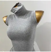 Comfortable High Ne Svel Slim Fit Women's T-irt Breathable Base irt Sexy Inner Wear Trendy Korean Sle Top