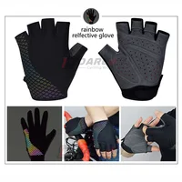 DAREVIE Reflective Cycling Gloves Half Finger Cycling Glove MTB Road High Quality Sponge Padded Super Light Soft Bike Gloves 2