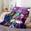 3D Monster High Anime Cartoon Blanket,Soft Throw Blanket for Home Bedroom Bed Sofa Picnic Travel Office Rest Cover Blanket Kids 4