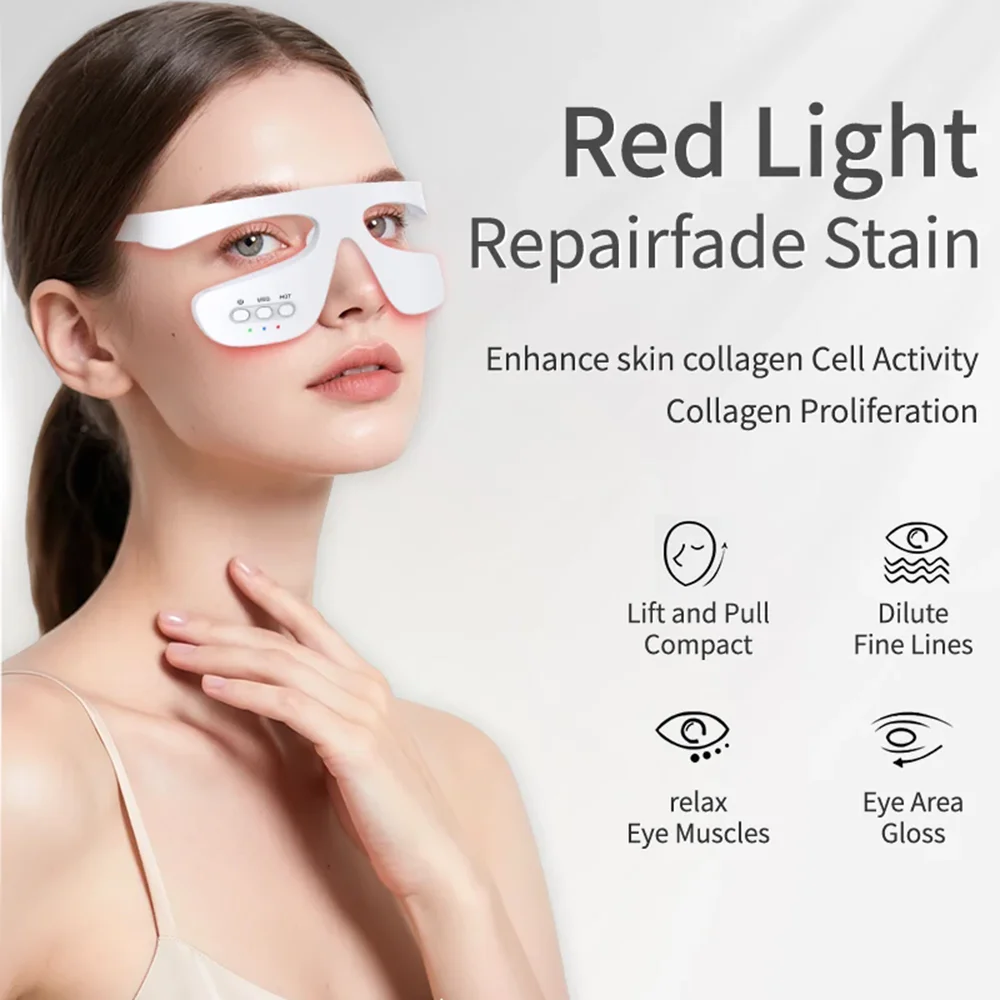 3D Eye Massager Anti-Aging Eye Massage Instrument Eyes Fatigue Relief Relaxation Relieve Dark Circles EMS Eye Lift Care Massage