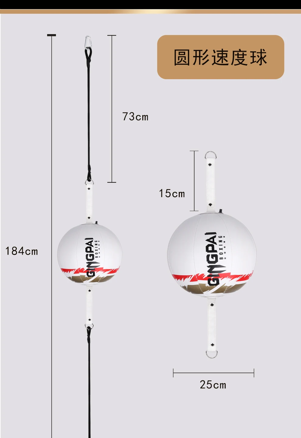 Description Picture 5 of item1PC PU Punching Ball Pear Boxing Bag Training Reaction Speed Balls Muay Thai Punch Boxe Fitness Sports Equipment Training