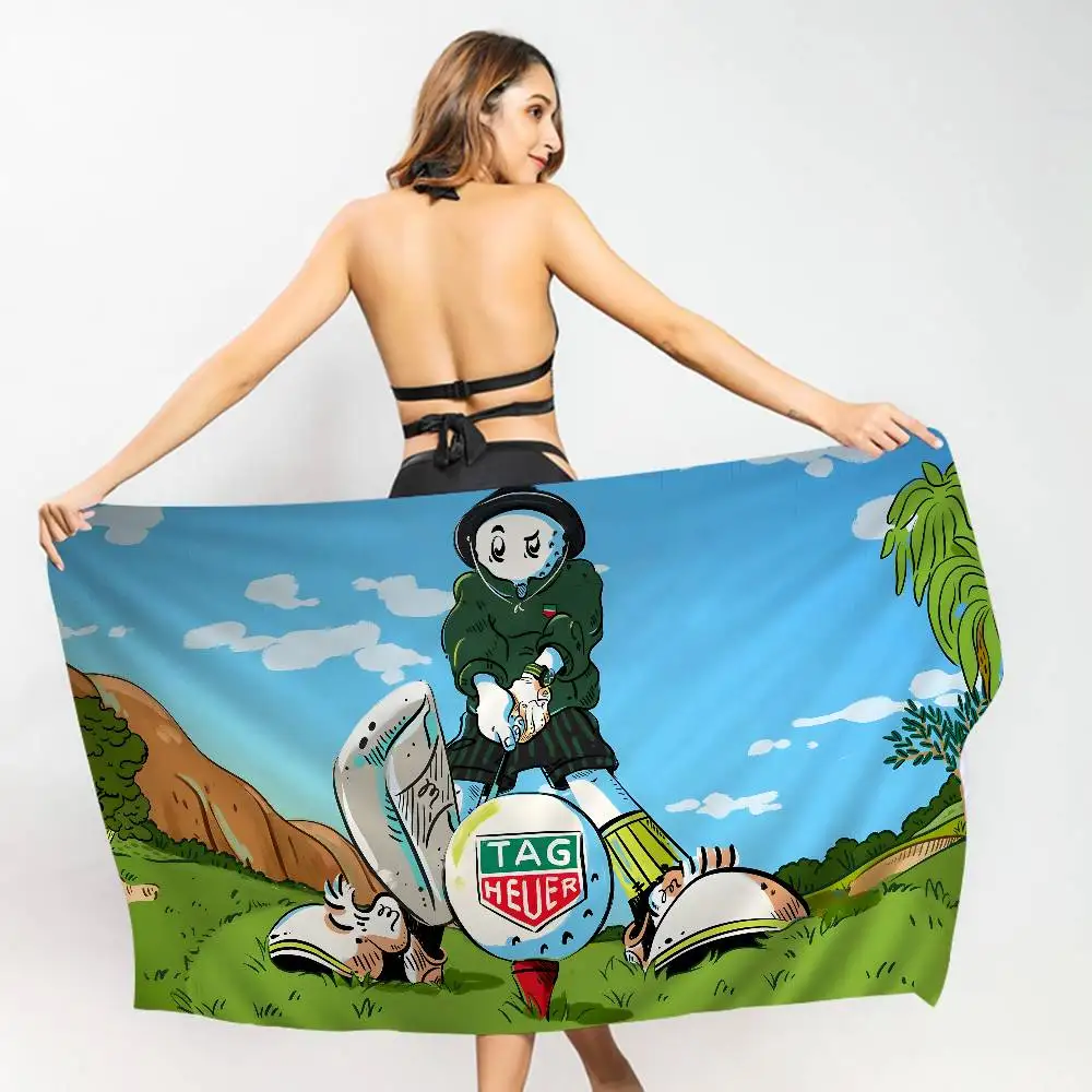 Famous Brand M-Malbon Golf Fashion Microfiber Printed Beach Towel Mountain Climbing Yoga Beach Swimming Running Absorbent Towel