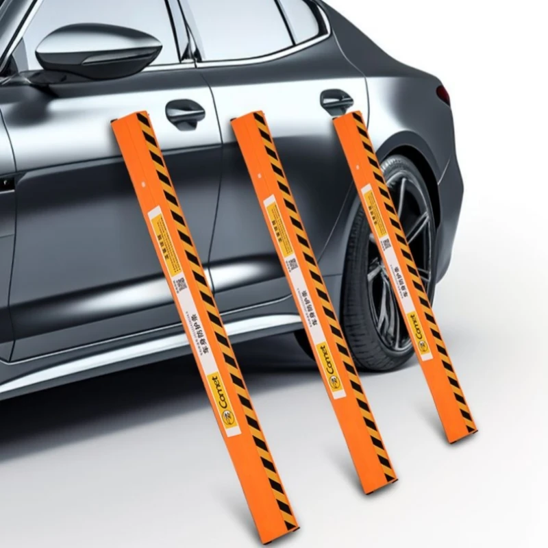 Protecteur de porte de voiture anti-collision, bandes de protection anti-rayures, bord latéral du corps, accessoires orange, universel, 85cm x 8cm x 7cm