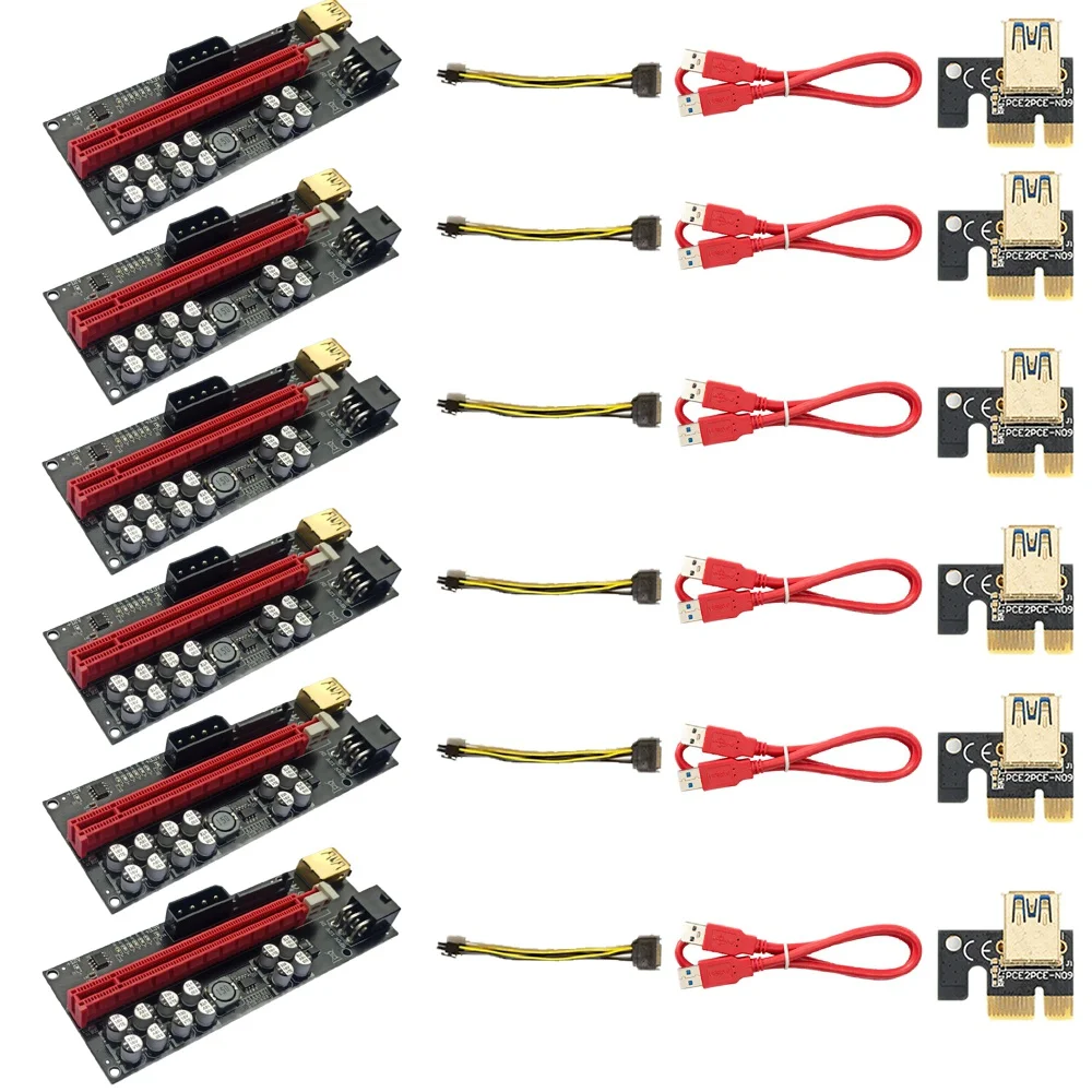 

Карта расширения VER018 PLUS, 6 шт., 1X до 16X, USB3.0, 60 см