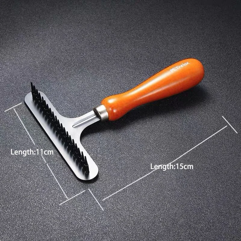 Herramienta de deshedding de madera de pelo largo y corto para mascotas, rastrillo de pelo de perro, herramienta de deshedding para perros y gatos, rastrillo de aseo para mascotas