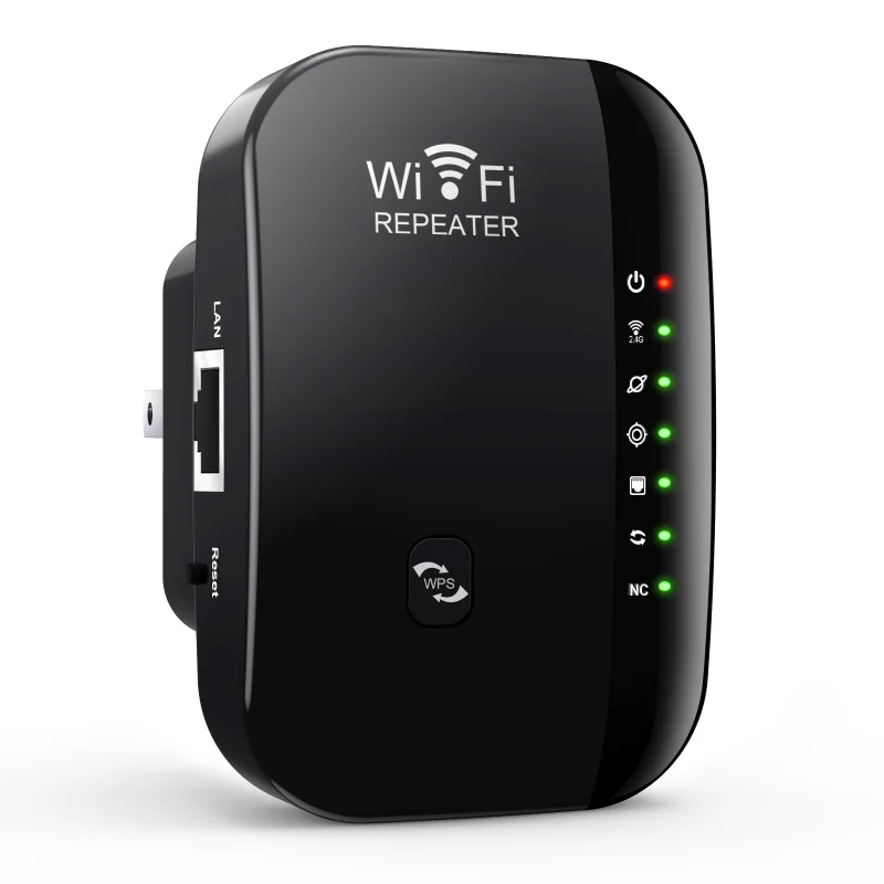 Standard Ue 7-Led Muffin/Ripetitore Wifi 4 Antenne Router Network Extender Amplificatore Wireless Signal Booster 300M