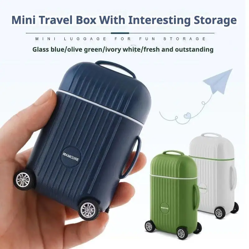 New 8Pcs Mini Suitcase Nail Clipper Set Convenient Beauty Tools Nail Clipper Manicure Trimmer Pedicure Knife Ear Peeling
