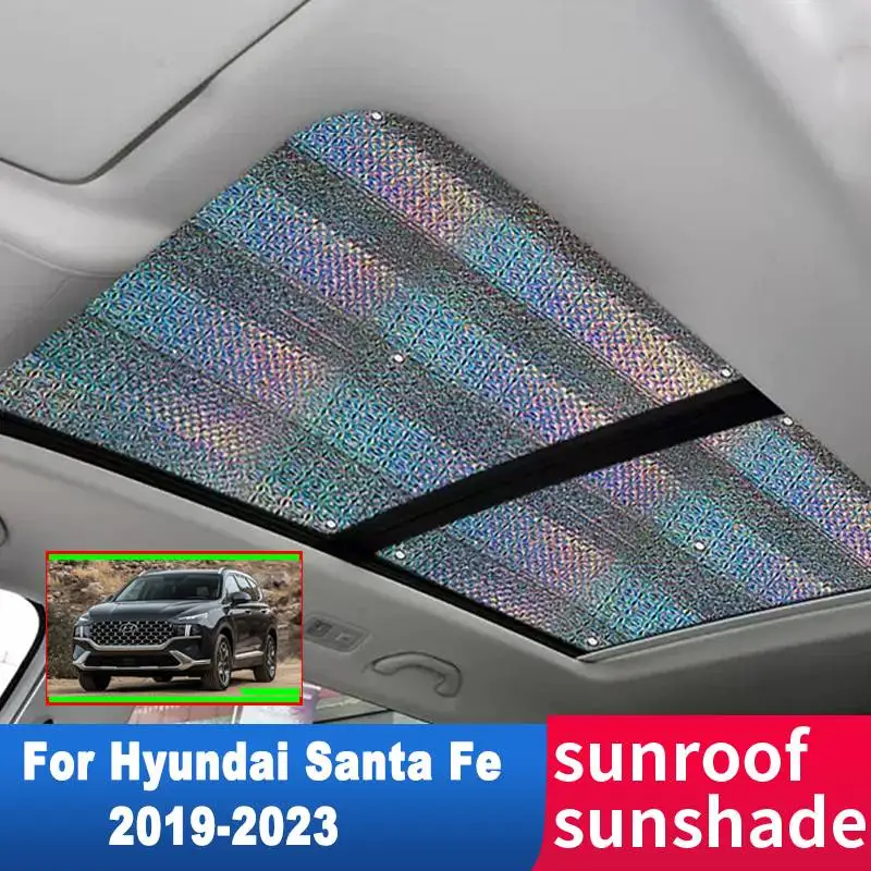 

Auto Sunroof Sunshade For Hyundai Santa Fe TM 2019-2023 2021 Accessories Roof Sunscreen Heat Insulation Sun Anti-UV Windscreen