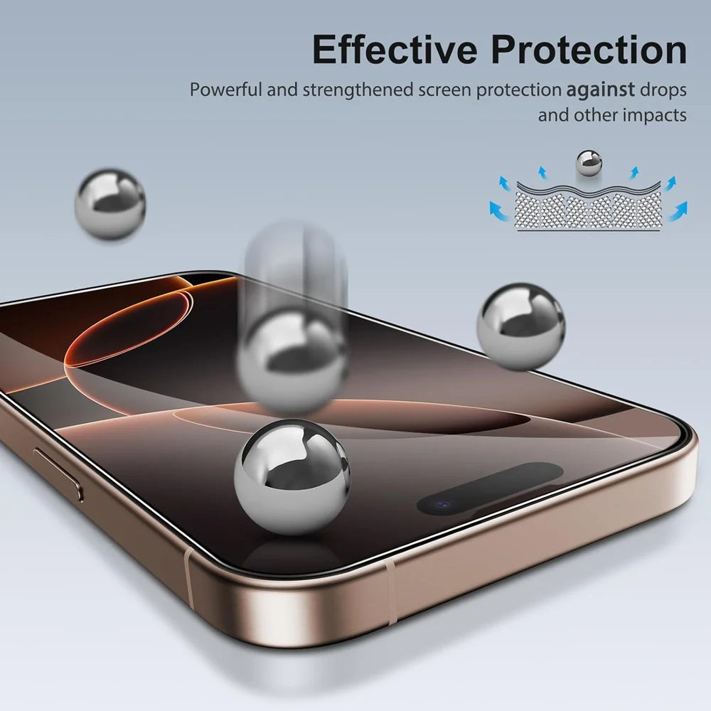 Premium 3-Pack Clear Tempered Glass Screen Protector – Scratch-Proof Front Film