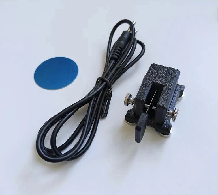 CH-5030 Mini Single paddle Key Morse Key CW Key Automatic Base Magnetic Adsorption For Shortwave Radio