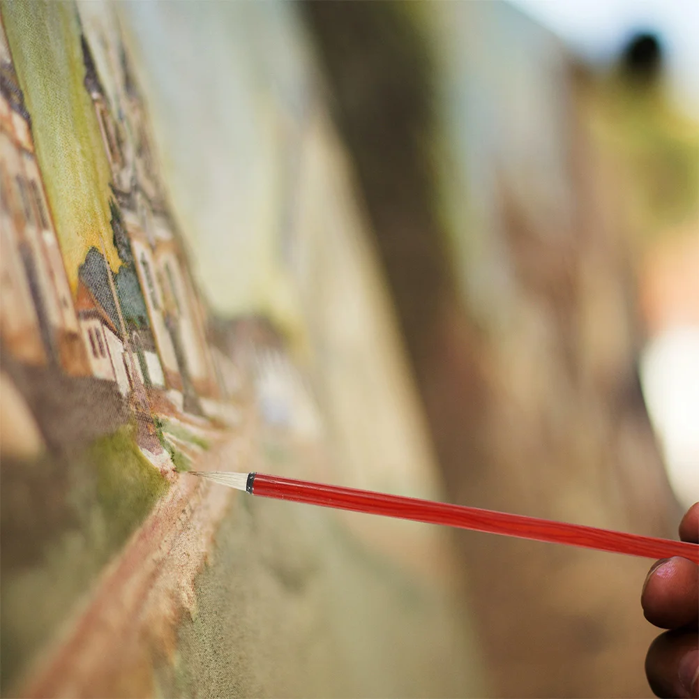 

4 шт. кисть Инструменты для каллиграфии Набор для рисования с китайскими чернилами алюминиевый стержень канцелярские принадлежности бамбуковый стержень традиционный